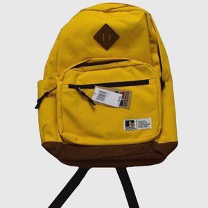 Russell Athletic Mens Womens Yellow Legacy 18" Backpack New With Tags